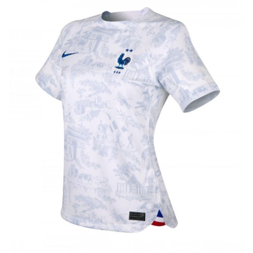 Frankrike Olivier Giroud #9 Bortedrakt Kvinner VM 2022 Kortermet Frankrike Olivier Giroud #9 Bortedrakt Kvinner VM 2022 Kortermet